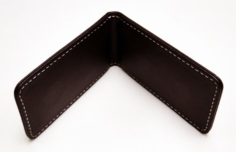 Tapp Collections Fine Leather Magnetic Money Clip - Brown - Image 5